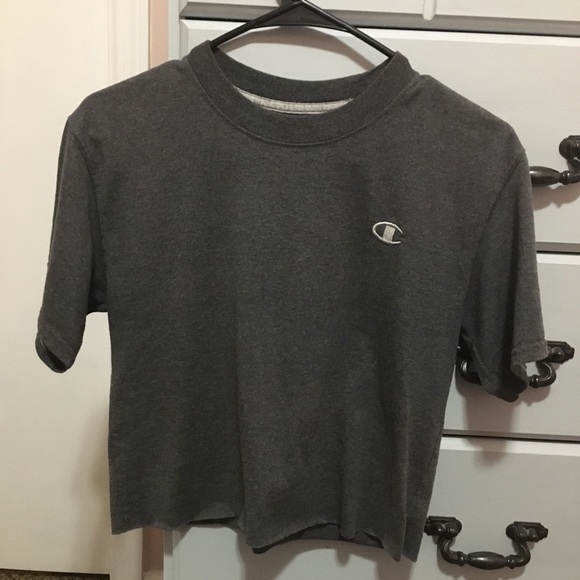 Tops - Champion Gray crop top
